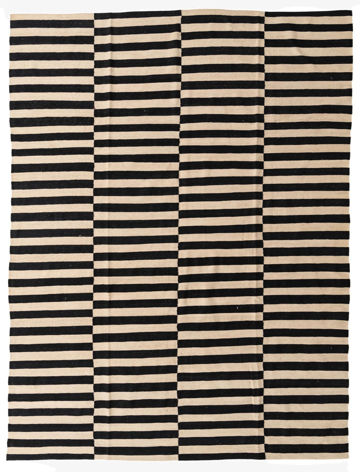 8' 7 x 11' 4  Hand Woven Kilim Modern Wool Rug