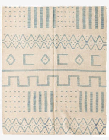 5' 4 x 6' 7 Hand Woven Kilim Modern Wool Rug