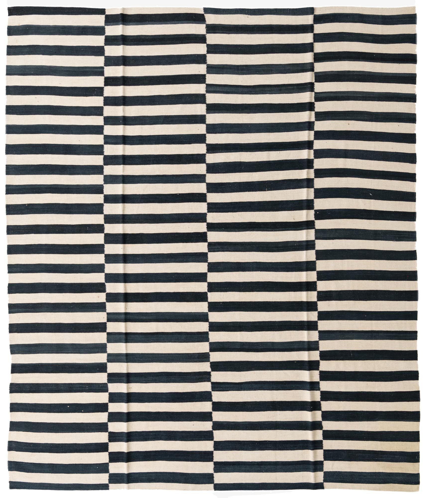 8' 3 x 9' 10  Hand Woven Kilim Modern Wool Rug