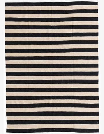 6' 8 x 9' 9 Hand Woven Kilim Modern Wool Rug