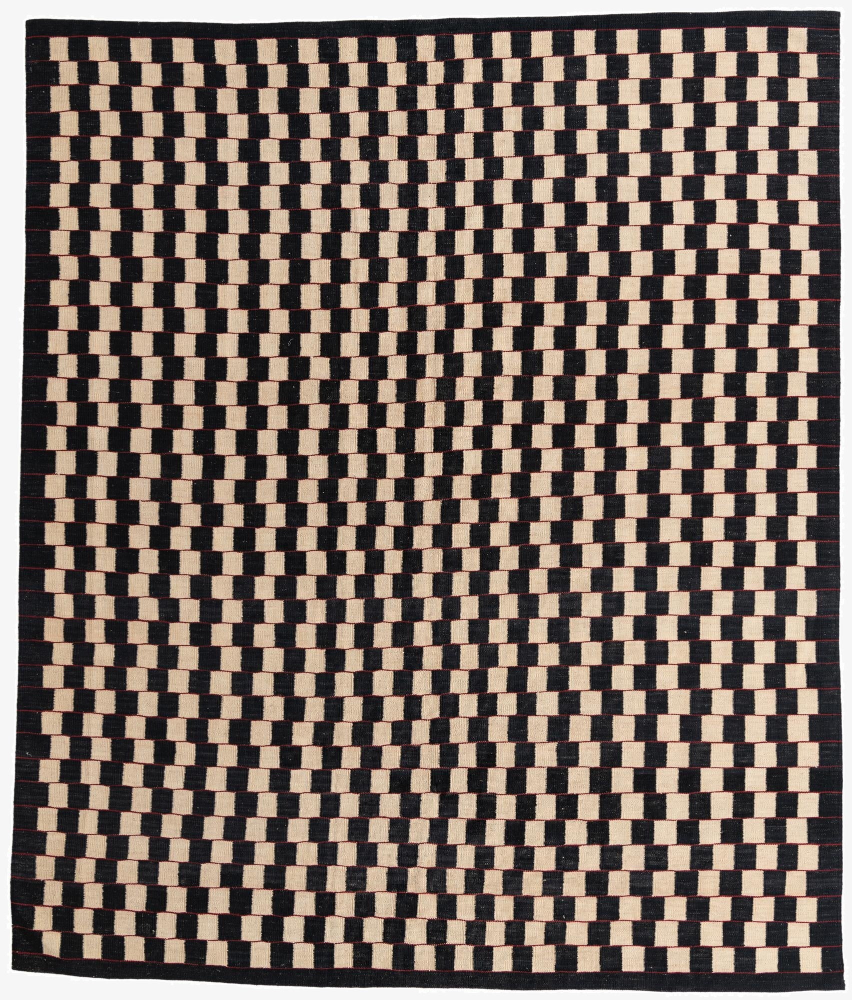8' 3 x 9' 9  Hand Woven Kilim Modern Wool Rug