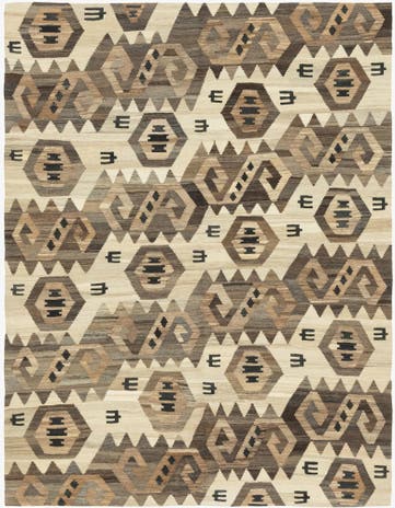 5' 5 x 7' Hand Woven Kilim Modern Wool Rug