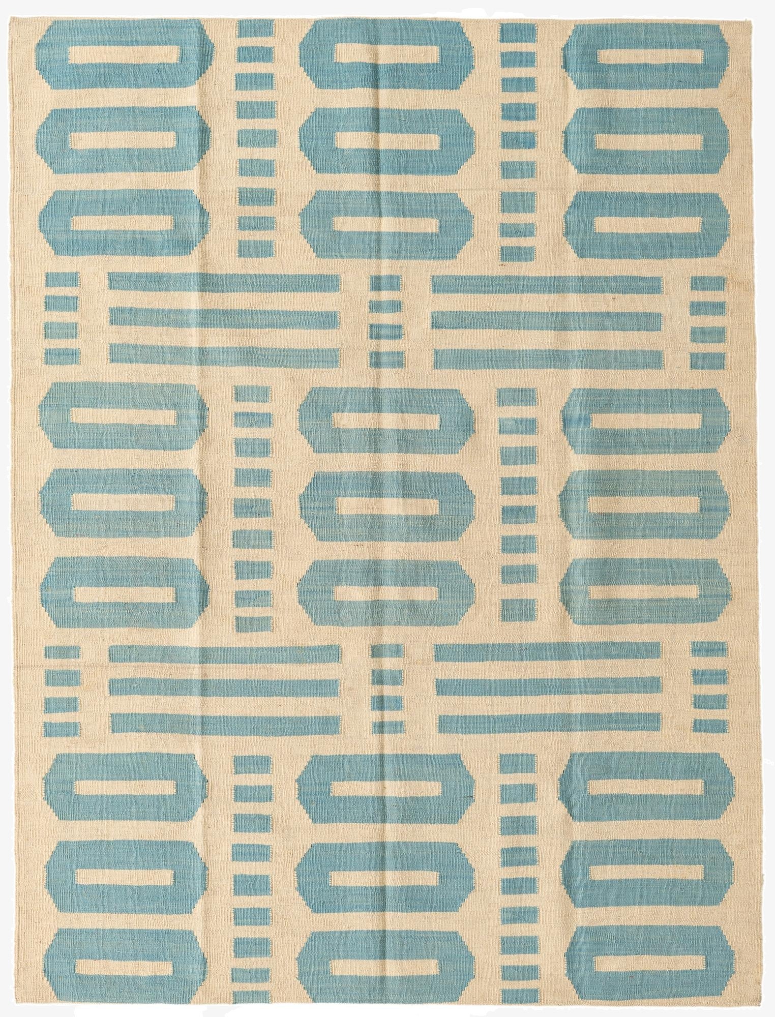 5' 3 x 6' 5  Hand Woven Kilim Modern Wool Rug