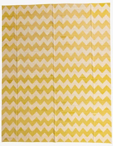 10' 3 x 13' Hand Woven Kilim Modern Wool Rug