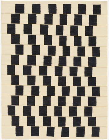 6' x 7' 10 Hand Woven Kilim Modern Wool Rug