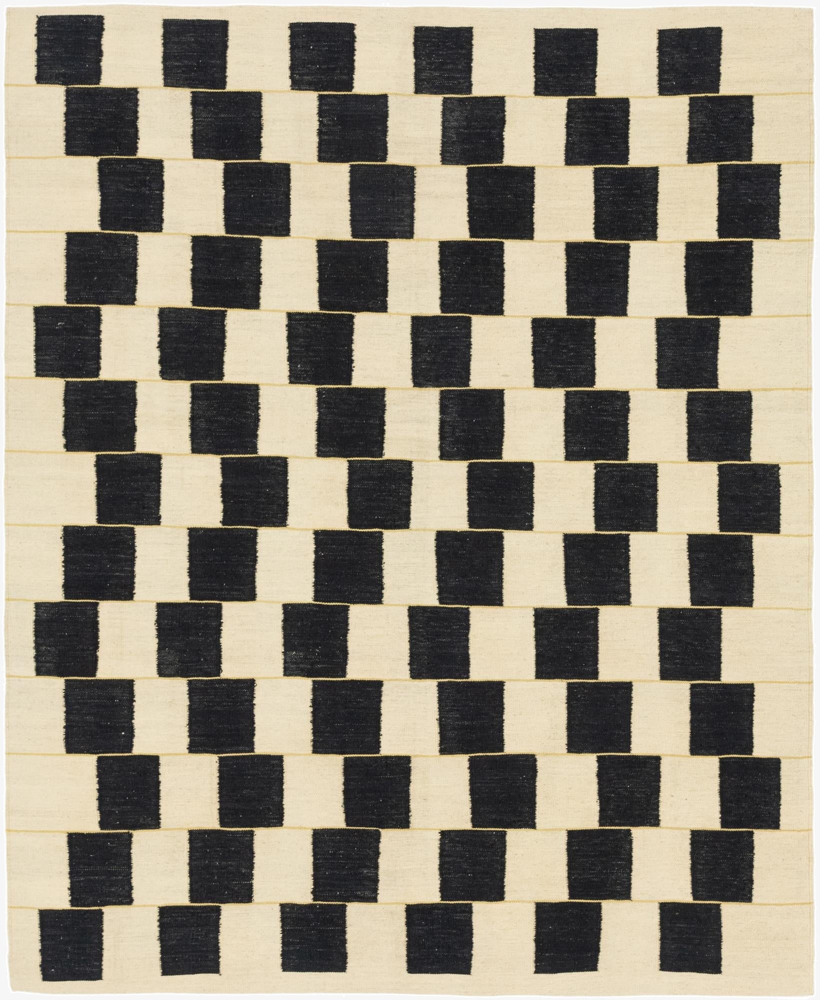 6' 3 x 7' 8  Hand Woven Kilim Modern Wool Rug