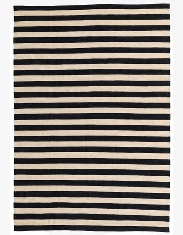 6' 9 x 9' 8 Hand Woven Kilim Modern Wool Rug