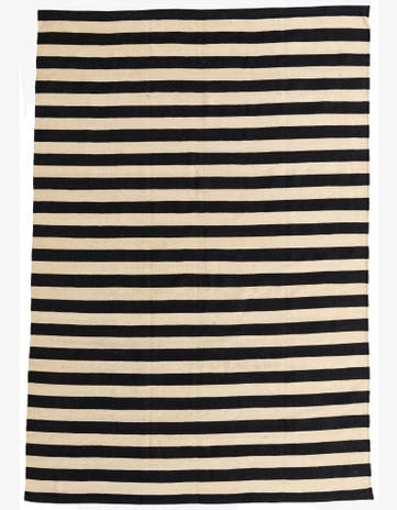 6' 9 x 9' 9 Hand Woven Kilim Modern Wool Rug