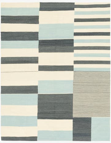 6' x 7' 6 Hand Woven Kilim Modern Wool Rug