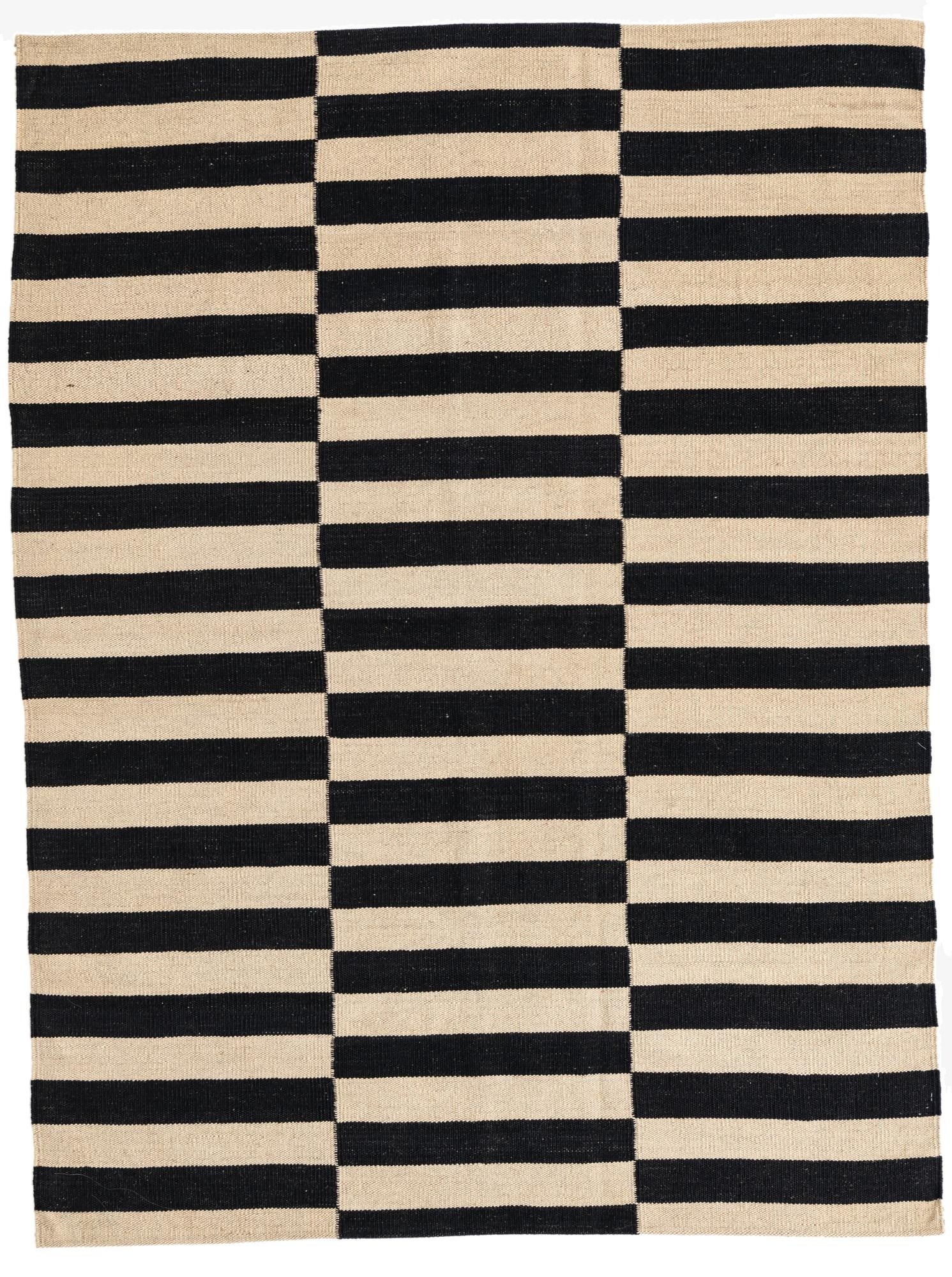 4' 3 x 5' 8  Hand Woven Kilim Modern Wool Rug
