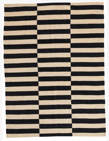 4' 3 x 5' 8 Hand Woven Kilim Modern Wool Rug
