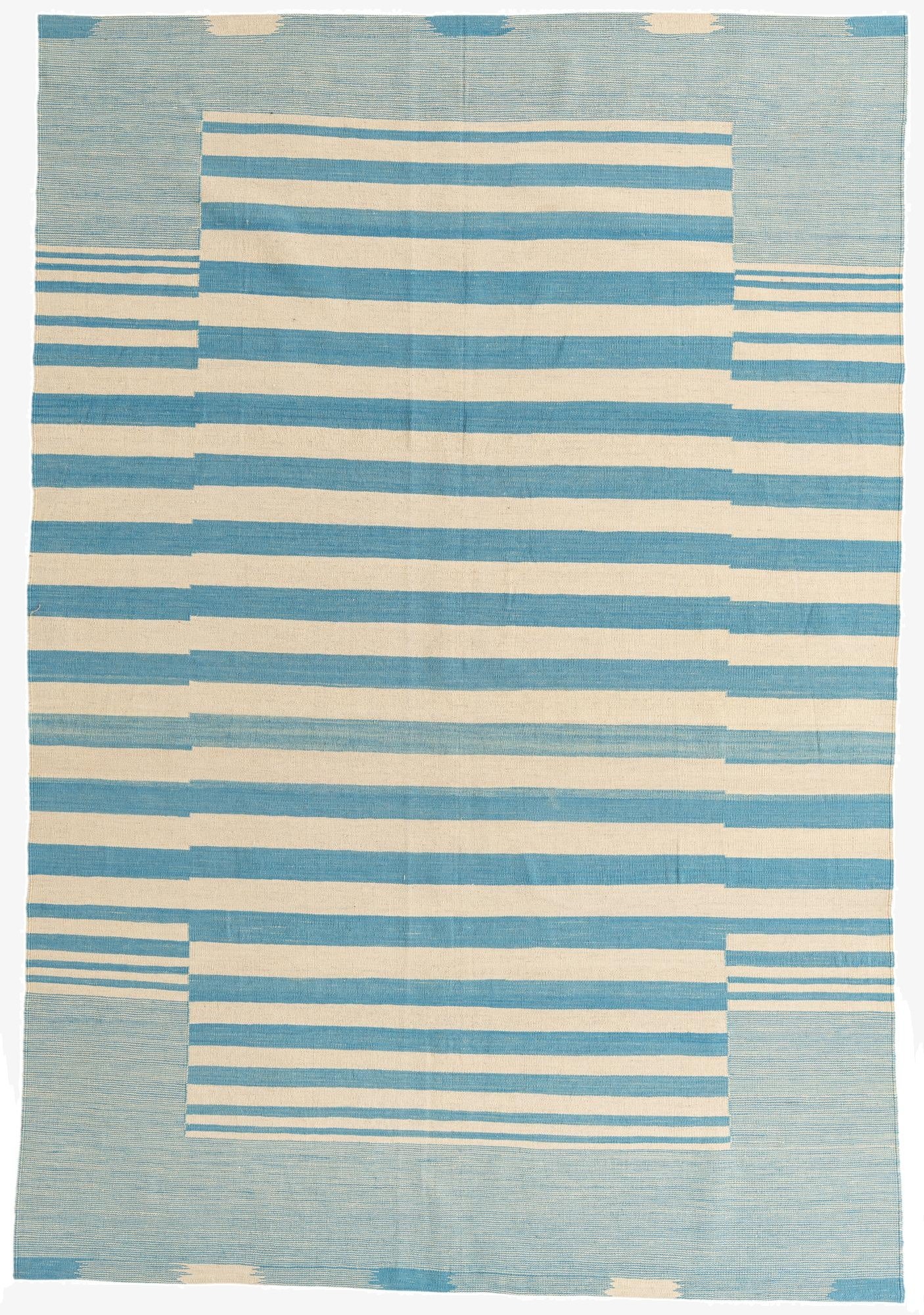 6' 7 x 9' 8  Hand Woven Kilim Modern Wool Rug