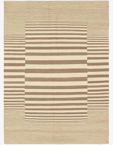 4' 2 x 5' 9 Hand Woven Kilim Modern Wool Rug