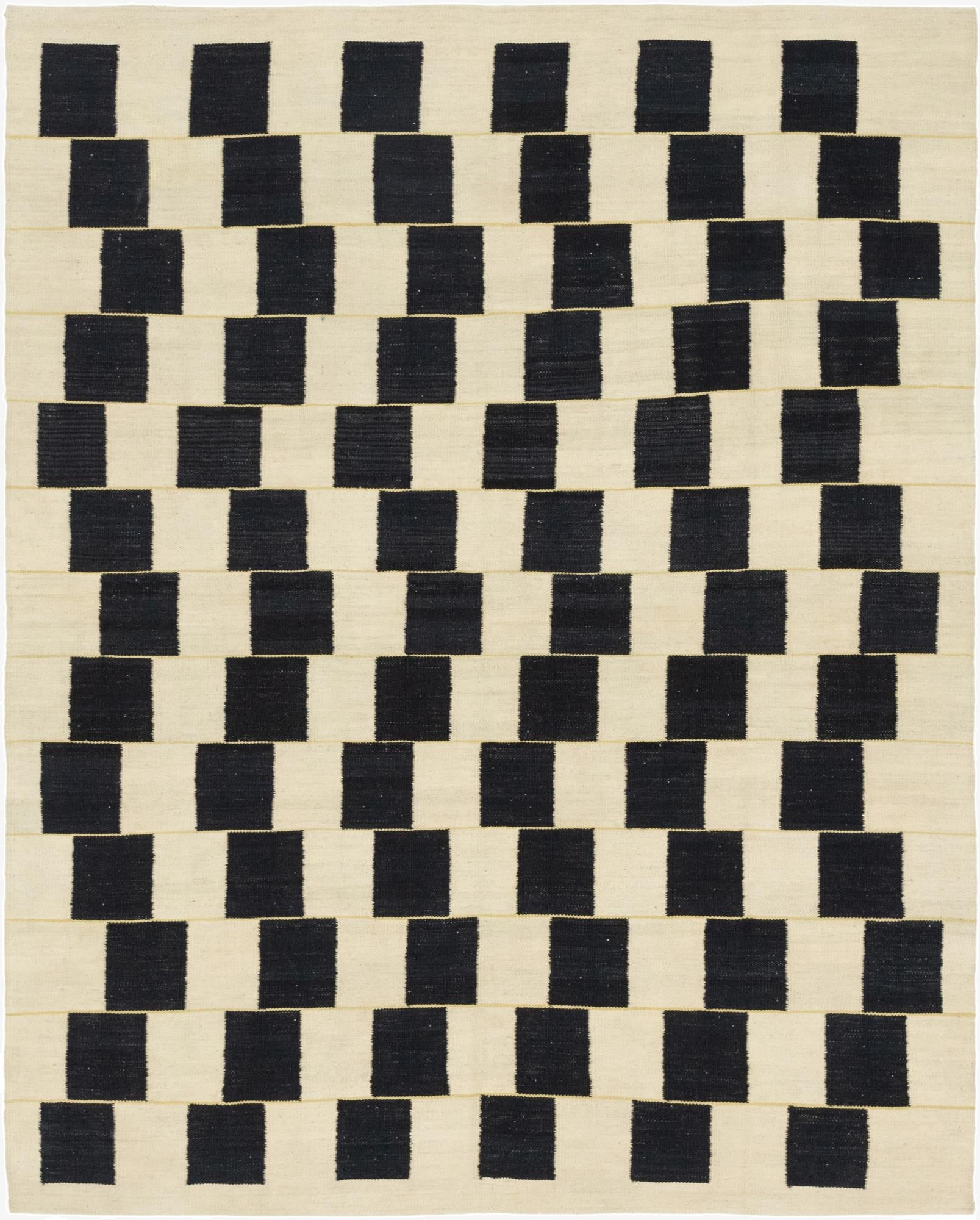 6' 2 x 7' 8  Hand Woven Kilim Modern Wool Rug