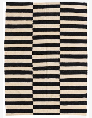 4' 3 x 5' 10 Hand Woven Kilim Modern Wool Rug