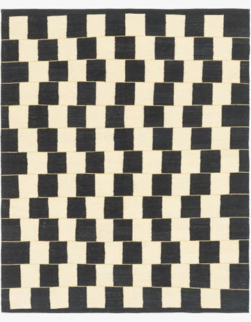 6' x 7' 7 Hand Woven Kilim Modern Wool Rug
