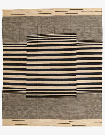 8' 2 x 9' 9 Hand Woven Kilim Modern Wool Rug