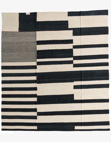 8' 7 x 9' 6 Hand Woven Kilim Modern Wool Rug