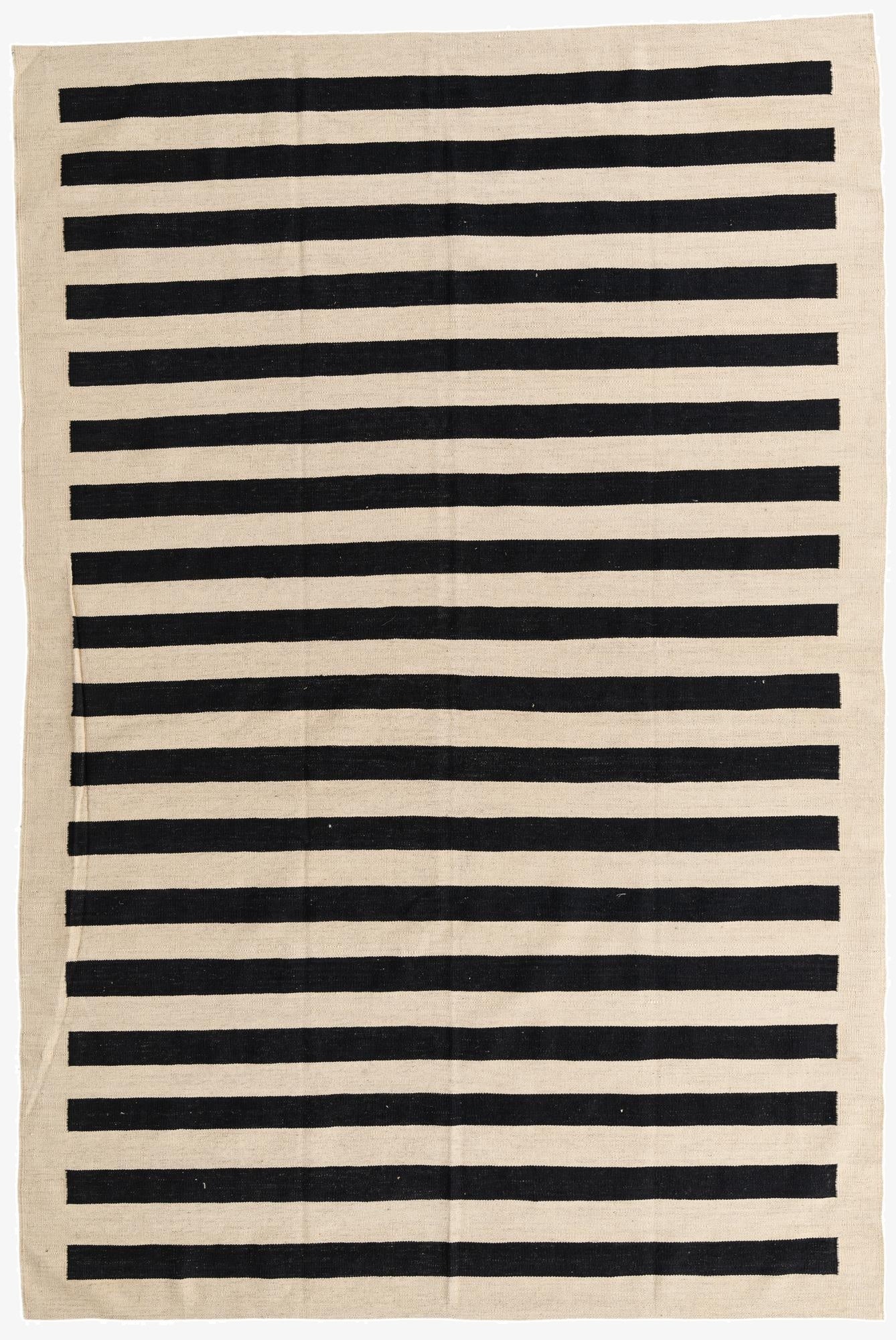 6' 6 x 9' 9  Hand Woven Kilim Modern Wool Rug