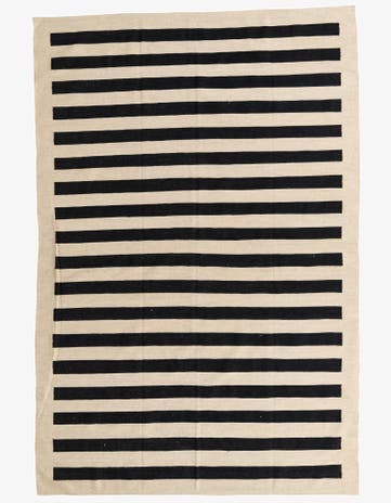 6' 6 x 9' 9 Hand Woven Kilim Modern Wool Rug