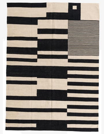 5' 8 x 7' 10 Hand Woven Kilim Modern Wool Rug