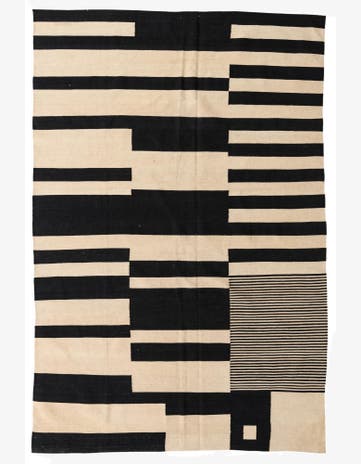 5' 7 x 10' 6 Hand Woven Kilim Modern Wool Rug