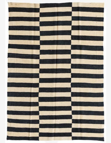 4' 1 x 5' 10 Hand Woven Kilim Modern Wool Rug