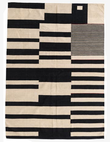 5' 8 x 7' 9 Hand Woven Kilim Modern Wool Rug