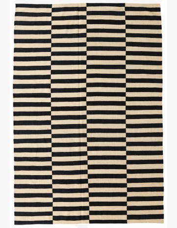 6' 7 x 9' 9 Hand Woven Kilim Modern Wool Rug