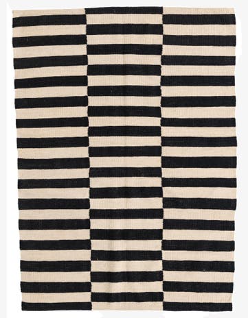 4' 3 x 5' 10 Hand Woven Kilim Modern Wool Rug