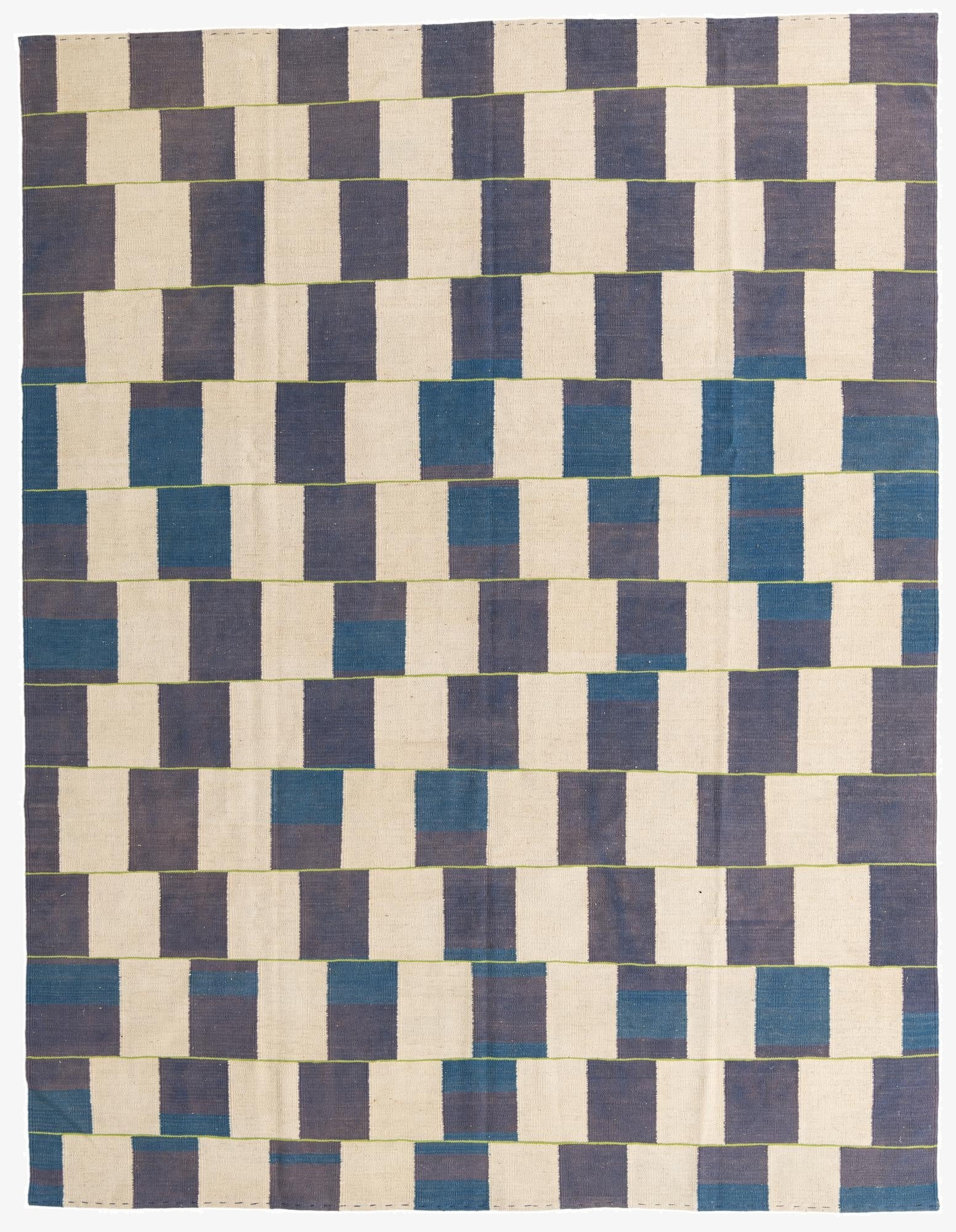 7' 9 x 10'  Hand Woven Kilim Modern Wool Rug