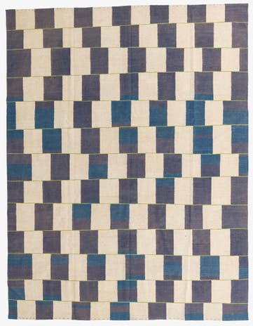 7' 9 x 10' Hand Woven Kilim Modern Wool Rug