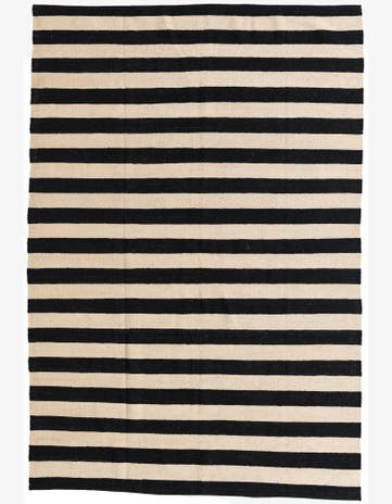 5' 6 x 8' 2 Hand Woven Kilim Modern Wool Rug