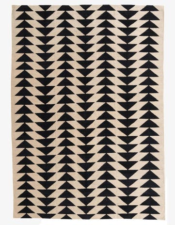 6' 9 x 9' 6 Hand Woven Kilim Modern Wool Rug