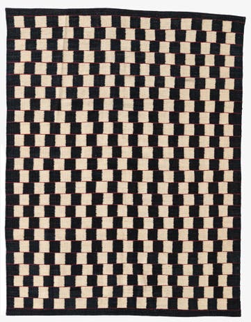 4' 10 x 6' 4 Hand Woven Kilim Modern Wool Rug