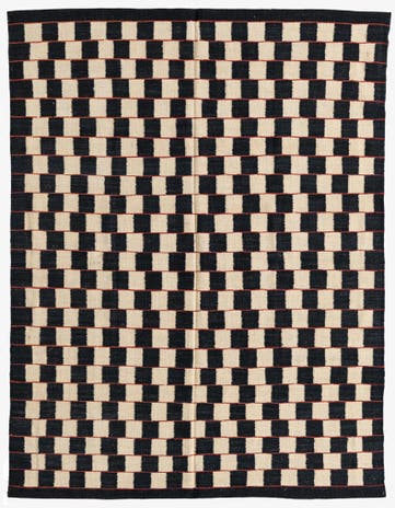 4' 10 x 6' 4 Hand Woven Kilim Modern Wool Rug