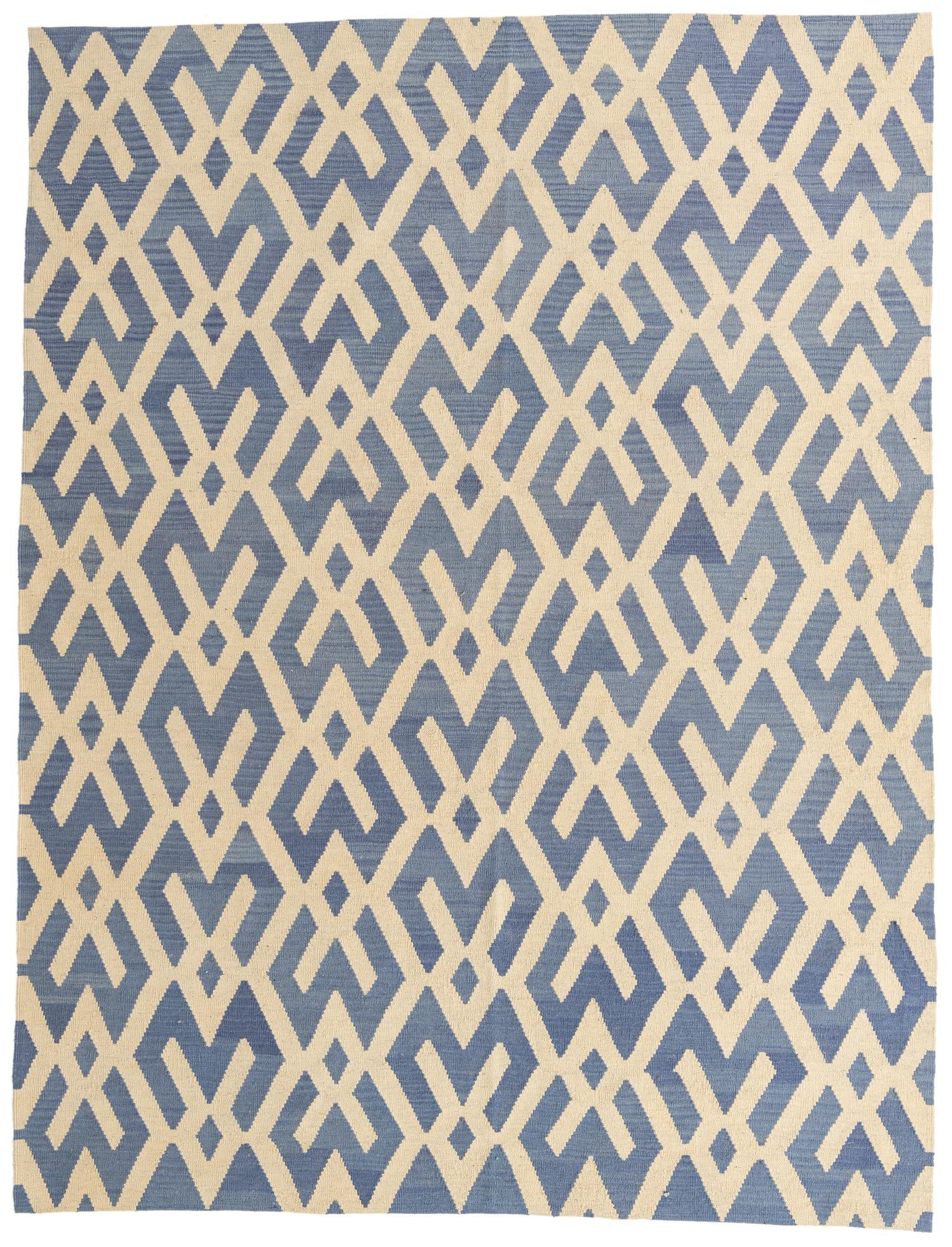 7' 2 x 9' 5  Hand Woven Kilim Modern Wool Rug