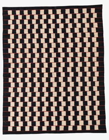5' x 6' 4 Hand Woven Kilim Modern Wool Rug