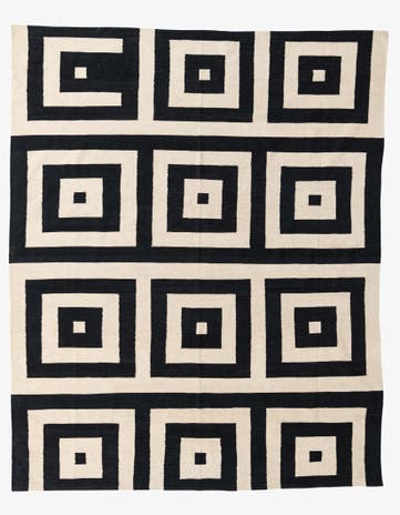 8' x 10' Hand Woven Kilim Modern Wool Rug