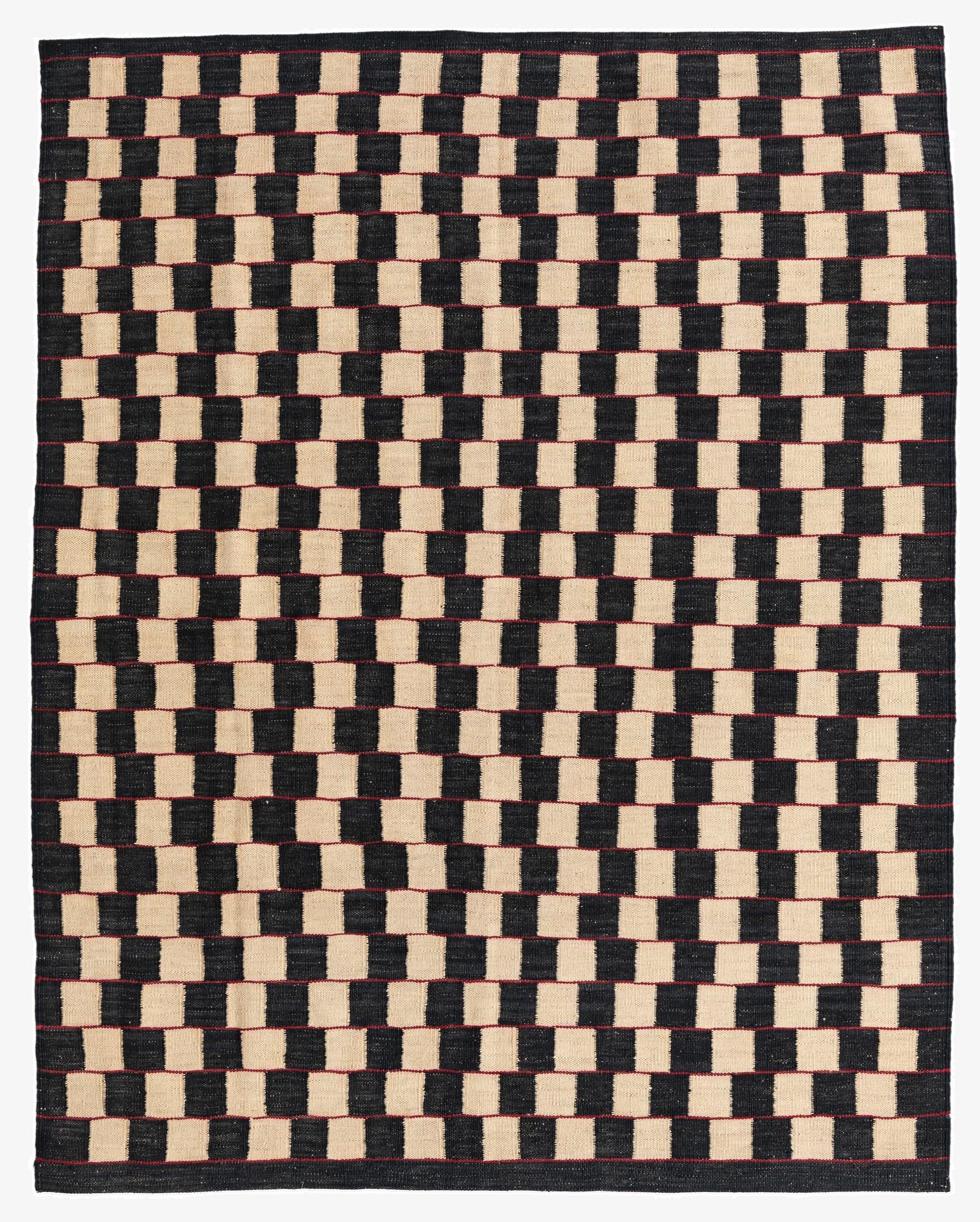 5' x 6' 3  Hand Woven Kilim Modern Wool Rug
