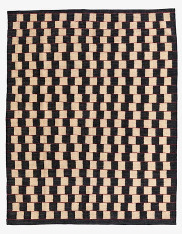 5' x 6' 3 Hand Woven Kilim Modern Wool Rug