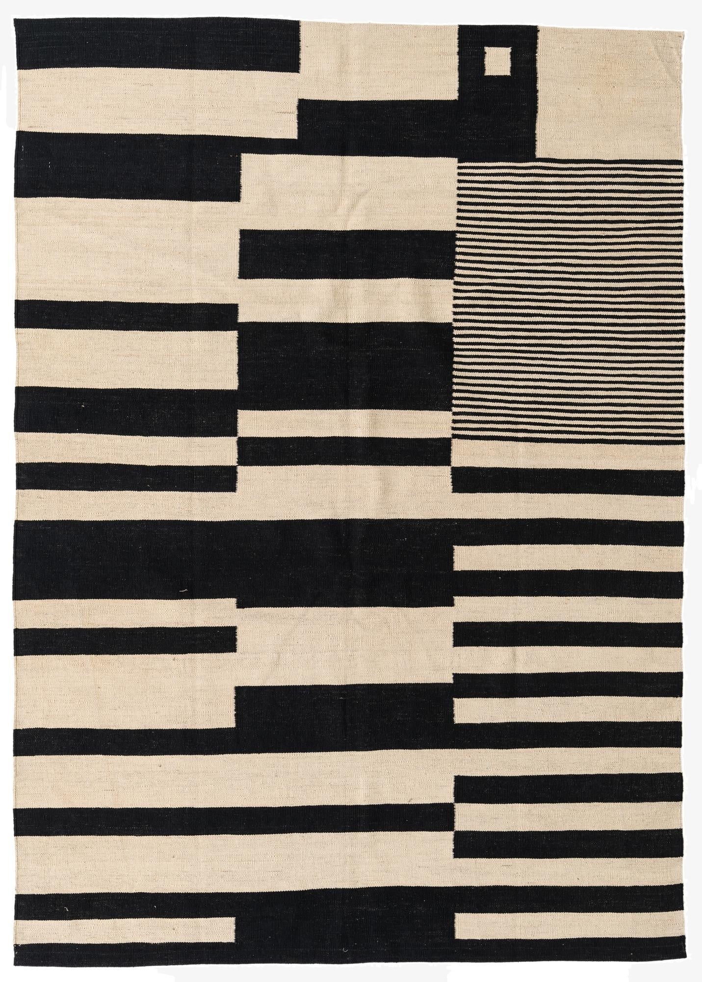 5' 7 x 7' 10  Hand Woven Kilim Modern Wool Rug