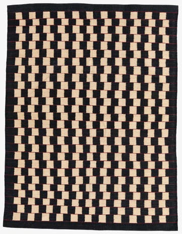 4' 10 x 6' 5 Hand Woven Kilim Modern Wool Rug