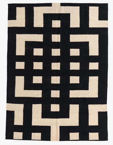 5' 9 x 7' 10 Hand Woven Kilim Modern Wool Rug