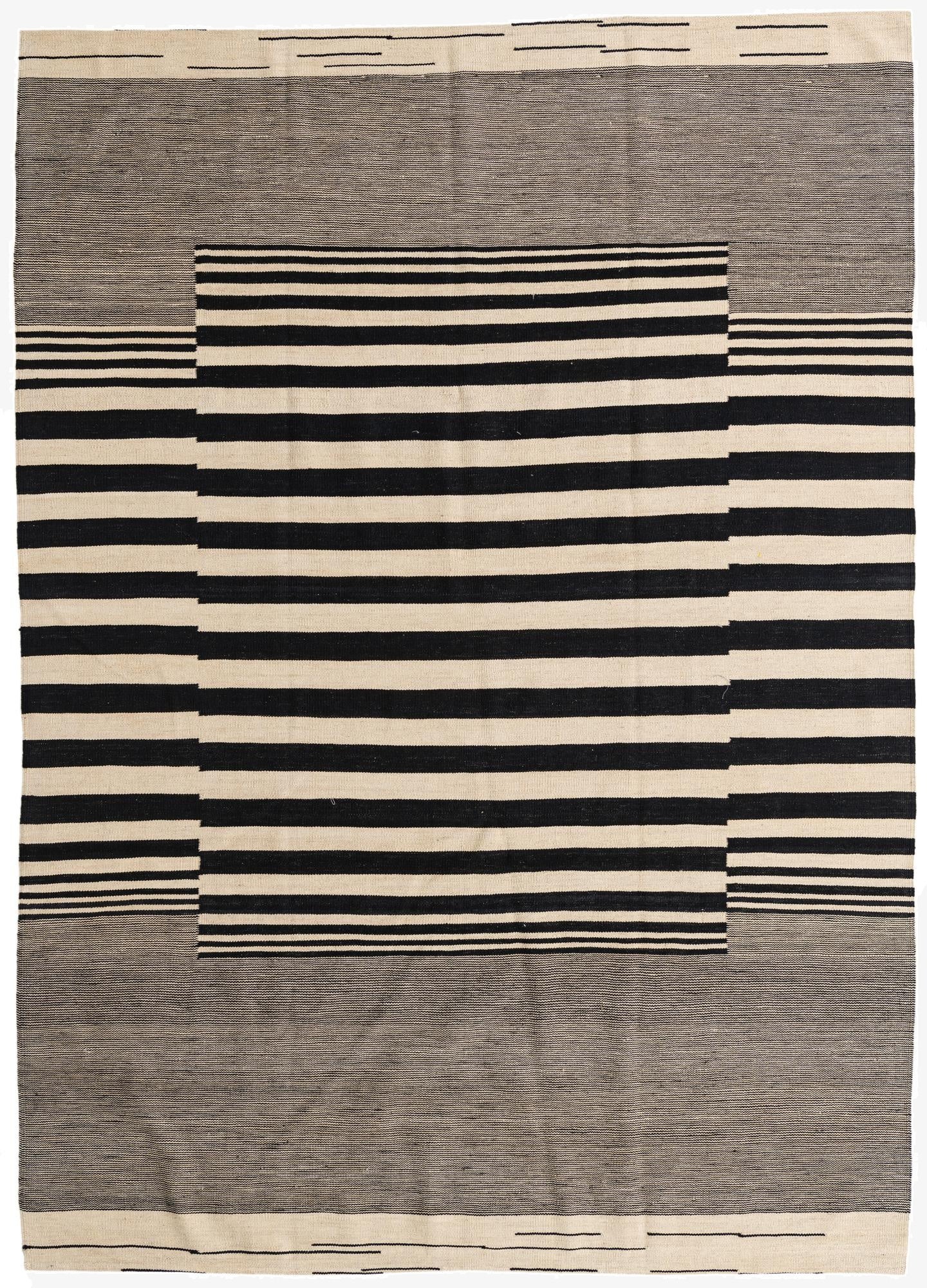 7' x 9' 7  Hand Woven Kilim Modern Wool Rug