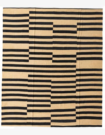 8' x 9' 5 Hand Woven Kilim Modern Wool Rug