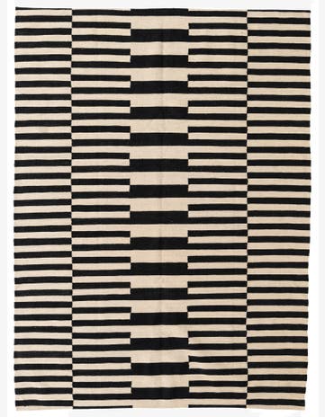 5' 9 x 7' 9 Hand Woven Kilim Modern Wool Rug