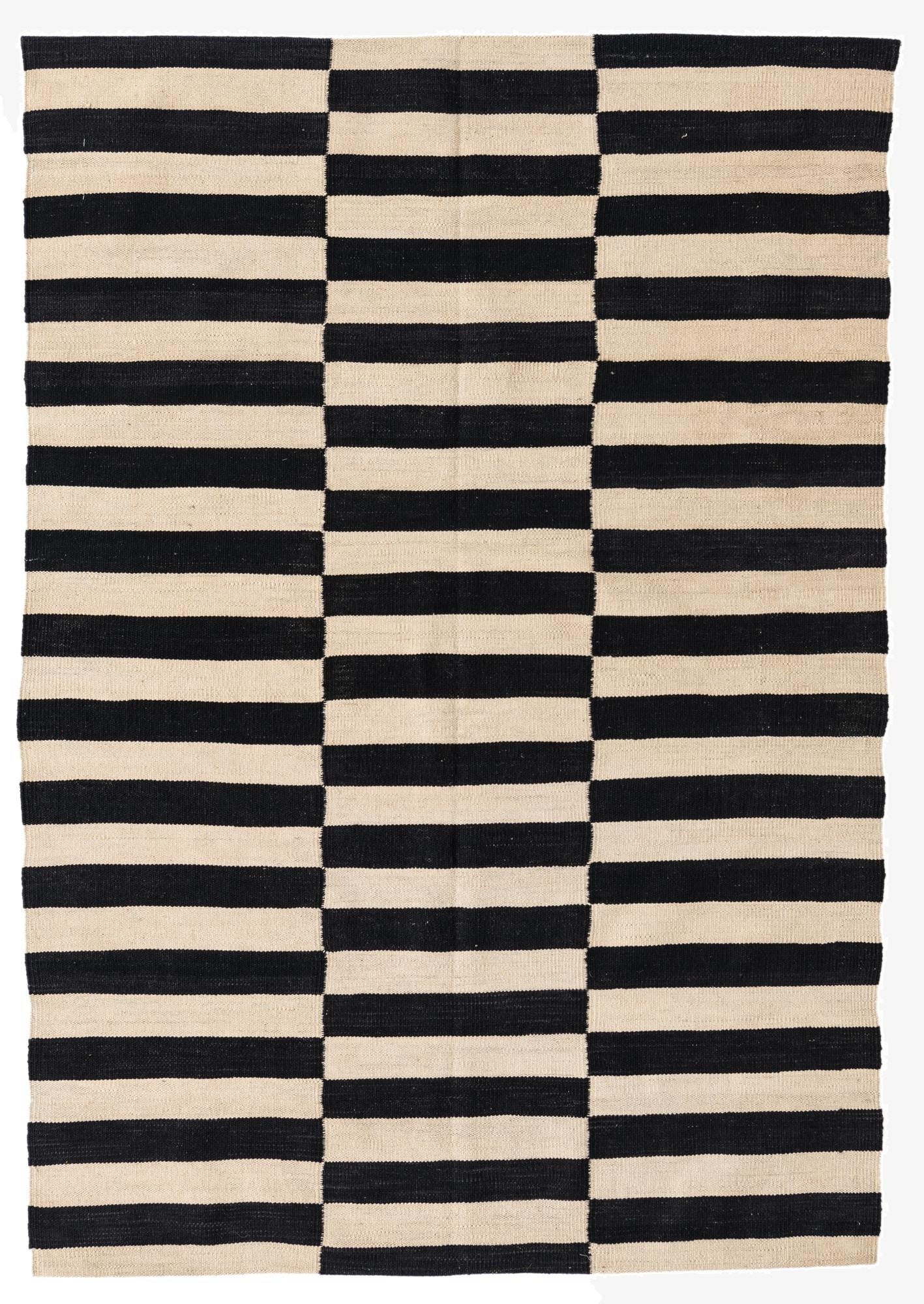 4' 2 x 6'  Hand Woven Kilim Modern Wool Rug