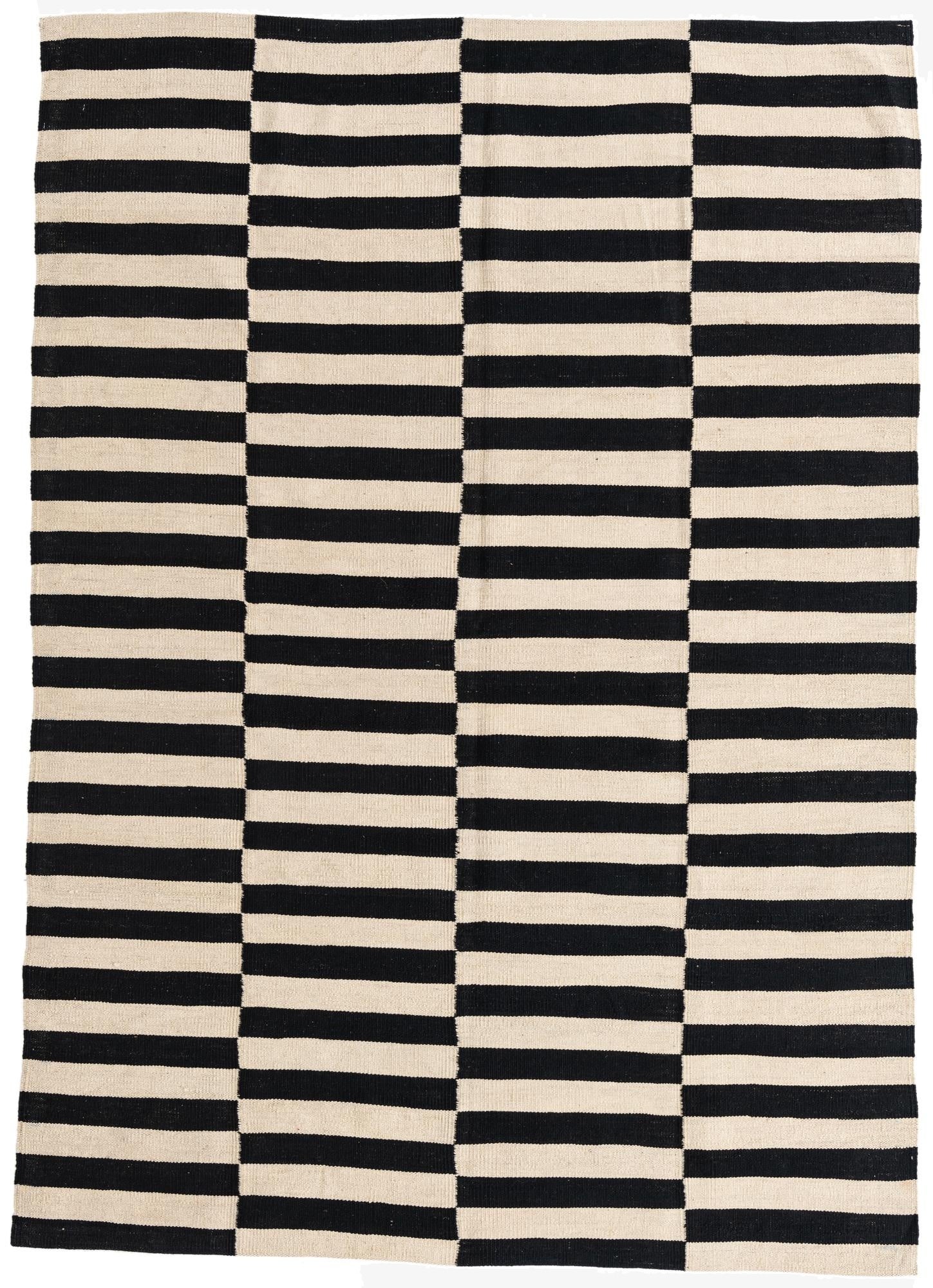 5' 7 x 7' 9  Hand Woven Kilim Modern Wool Rug