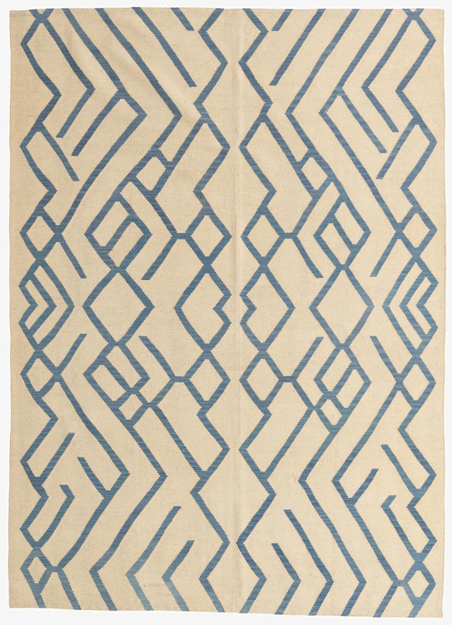 6' 10 x 9' 6  Hand Woven Kilim Modern Wool Rug